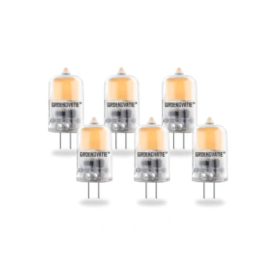 Afbeelding van G4 LED Lamp 2W COB Warm Wit Dimbaar 6 Pack