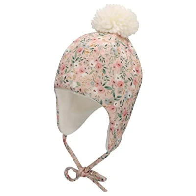 Afbeelding van Sterntaler Inca Cap Bloemen roze