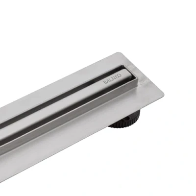 Afbeelding van BALNEO Douchegoot, Afvoergoot 70cm Vloerafvoer van Roestvrij Staal, voor de Badkamer, Smal Paneel 14mm, Complete Set, Laag 57mm, Slanke en Lage Proline Douchegoot