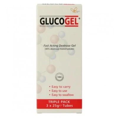 Afbeelding van Glucogel glucose gel 25 gram 3 stuks