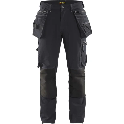 Afbeelding van Blaklader Werkbroek met 4 weg stretch X1900 1998 1644 Donkergrijs/Zwart