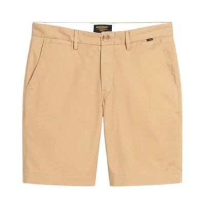 Afbeelding van Superdry Stretch Shorts, Heren, Maat: 36, Shaker beige