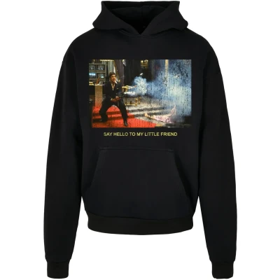 Afbeelding van Upscale by Mister Tee Scarface Little Friend Hoodie, Heren, Maat: Small, Black