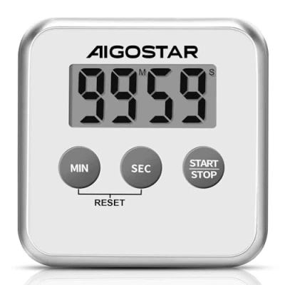 Afbeelding van Aigostar timer digitale kookwekker multifunctionele timing LED display multifunctioneel 3 installatiemethoden