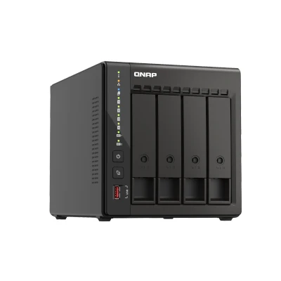 Afbeelding van QNAP TS 453E NAS Tower Ethernet LAN Zwart J6412