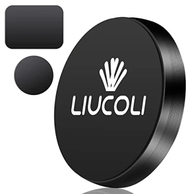 Afbeelding van mobiele telefoonhouder automagneet, automagneet LIUCOLI Magnetische voor in de auto met metalen plaat Compatibel iPhone 12/11 / X Xs Max Samsung Galaxy Note Huawei etc.