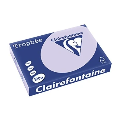 Afbeelding van Clairefontaine Trophée Pastel, gekleurd papier, A4, 120 g, 250 vel, lila papier