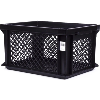 Afbeelding van Lastpak Fietskrat Kunststof Zwart L40 x B30 H22 cm