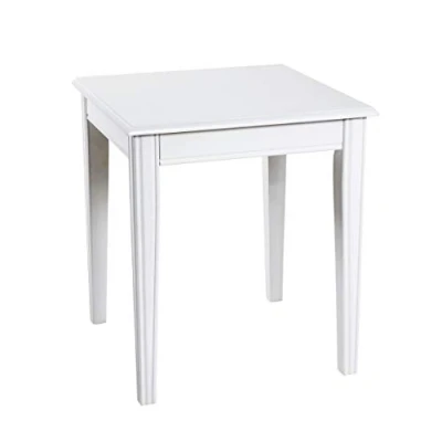 Afbeelding van HAKU Möbel salontafel, massief hout, wit, B 45 x D H 51 cm