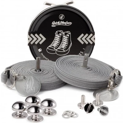 Afbeelding van Able2 Quickshoelaces casuel grijs