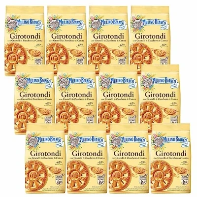 Afbeelding van MULINO BIANCO Girotondi Kruimelkoekjes met suiker 350g x 12 pakketten