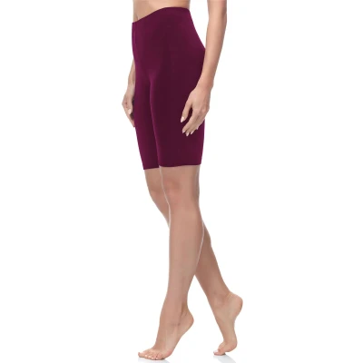 Afbeelding van Merry Style MS MS10 200 LE Dames Leggings Sport Vrijetijdsbroek Kort Katoen Sporbroek Yogabroek Wijnrood XS