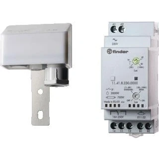 Afbeelding van Finder schemeringsschakelaar 35 mm breed montage op rail losse sensor 1 maakcontact 16 a 250vac aansluitspanning 230v ac 11 41 8 230 0000