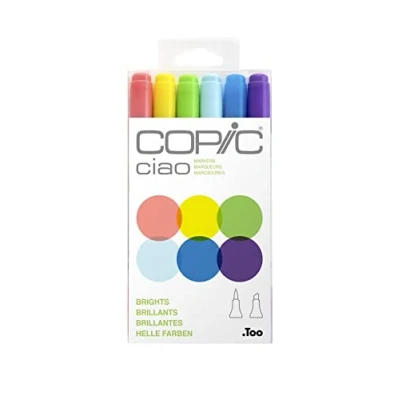 Afbeelding van Copic Marker Ciao set Heldere kleuren 6 stuks