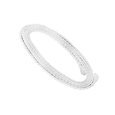 Afbeelding van NKlaus 1m glasvezel lont rond Ø 2,5mm voor smeltlicht spirituslamp olielamp gezuiverde lampolie paraffineolie permanente tuinfakkel paraffinelamp 1247
