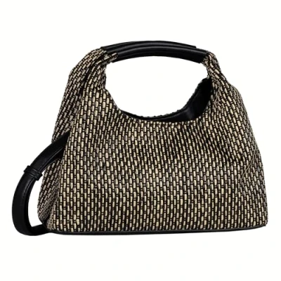 Afbeelding van TOM TAILOR Schoudertas Handtas Leana Cross Bag Black / Sand Zwart