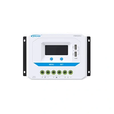 Afbeelding van EPEVER® PWM VS6024AU laadregelaar, 60 A, 12 V/24 V, laadregelaar op zonne energie met LCD display
