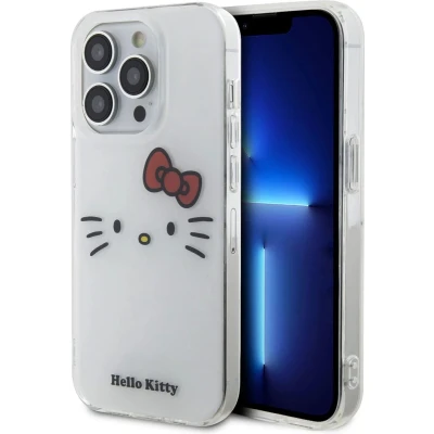Afbeelding van Hello Kitty iPhone 15 Pro Max TPU Back Cover hoesje Face Wit