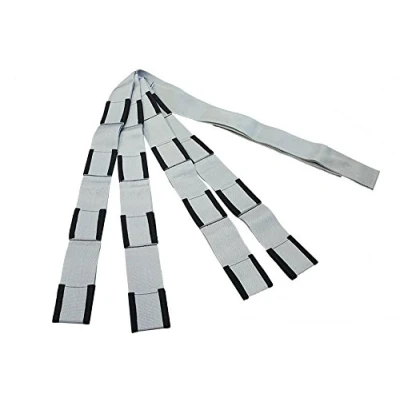 Afbeelding van Forearm Forklift Verlengde lengte 4 lus, hef en bewegingsriemen voor meubels, apparaten, matrassen of zware voorwerpen tot 800 lbs, 2 persoons, zilver/zwart, model FFL4LOEE