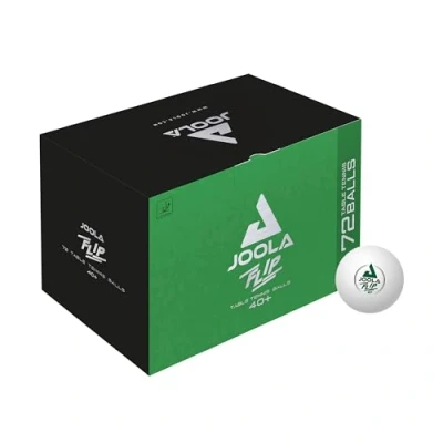 Afbeelding van JOOLA 44287 Flip 40+ Tafeltennisballen, uniseks, volwassenen, wit, eenheidsmaat