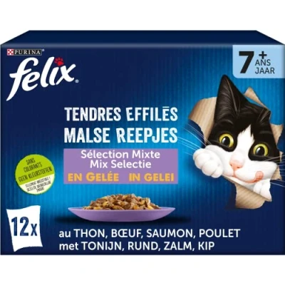 Afbeelding van 6x Felix Mix selectie senior 7+ in gelei 12x85g (1,02kg)