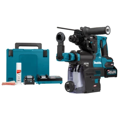 Afbeelding van Makita HR003GM202 40 V Max Combihamer 4,0 ah accu (2 st), snellader, stofafzuiging, in mbox
