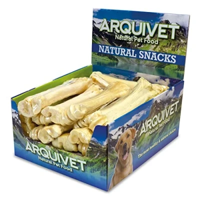Afbeelding van ARQUIVET Buffelcalciumbotten 18 25 cm 16 stuks 4.000 g natuurlijke hondensnack botten voor honden
