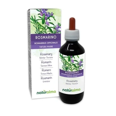 Afbeelding van Rozemarijn (Rosmarinus officinalis) bladeren Alcoholvrije moedertinctuur Naturalma Vloeibaar extract druppels 200 ml Voedingssupplement Veganistisch