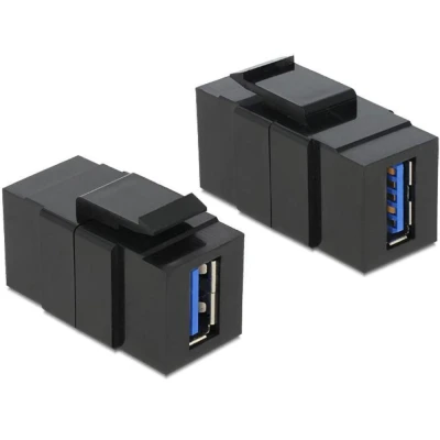 Afbeelding van Delock Keystone Module USB 3.0 A Vrouwelijk &gt; zwa