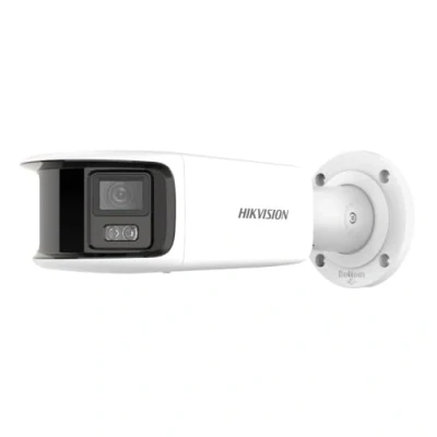 Afbeelding van Hikvision Digital Technology DS 2CD2T87G2P LSU/SL(4MM)(C) bewakingscamera Rond IP beveiligingscamera Buiten 5120 x 1440 Pixels Muur