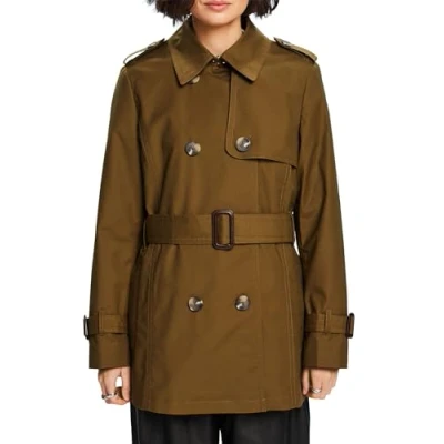 Afbeelding van Esprit Classic Trenchcoat, Dames, Maat: XL, Khaki green