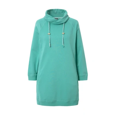 Afbeelding van Ulla Popken Langarm Taschen Jurk, Dames, Maat: 46/48, Green