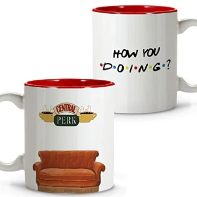 Afbeelding van LolaPix Friends mok, origineel cadeau, Frikis geschenken, keramische 330 ml, Doing