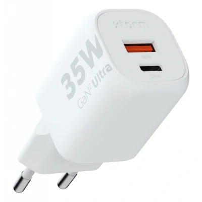 Afbeelding van Xtorm GaN2 Dual USB C Snellader 35W Wit