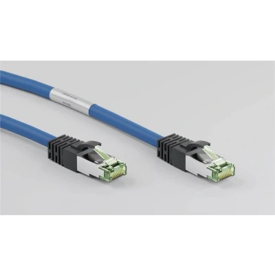 Afbeelding van LogiLink CQ8036S RJ45 Netwerkkabel, patchkabel CAT 8.1 S/FTP 1.00 m Blauw Halogeenvrij 1 stuk(s)