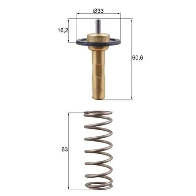 Afbeelding van Thermostaat, koelvloeistof MAHLE TX 311 90D