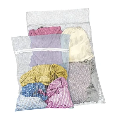 Afbeelding van Metaltex Wasnetten 32 47 X 75 Cm Polyester Wit 2 delig