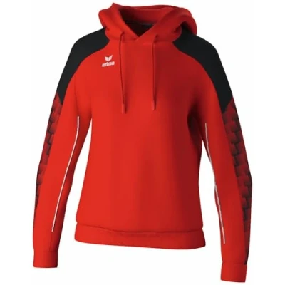 Afbeelding van Erima Evo Star Sweatshirt Met Capuchon Dames Rood / Zwart Maat: 34