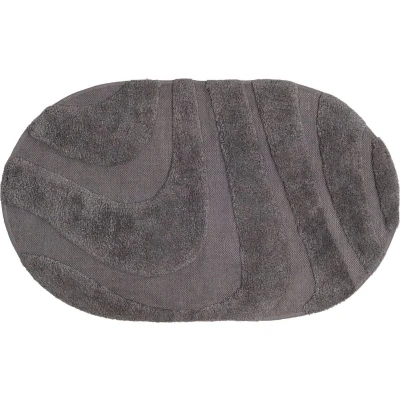 Afbeelding van Badmat Beau Grey Ovaal 50 x 80 cm