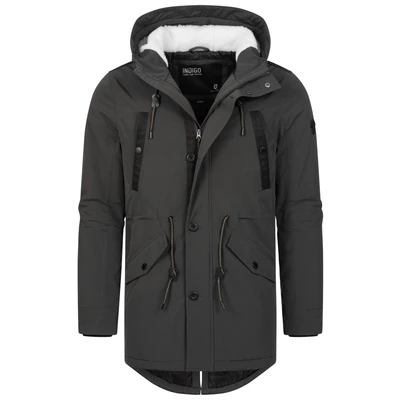 Afbeelding van Indicode Jeans Inbenicio Winterjas, Heren, Maat: Small, Raven