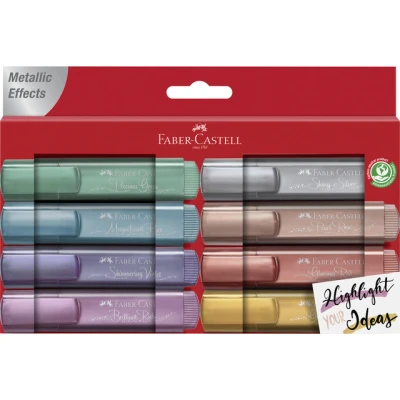 Afbeelding van Faber Castell tekstmarker 8 stuks metallic FC 154689