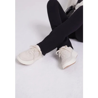 Afbeelding van Steve Madden Doubletake Sneakers laag, Dames, Maat: 39, Bone Leer en textiel