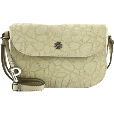 Afbeelding van PICARD Leren Schoudertas Avondtas Clams Crossbody Bag Cream Crème