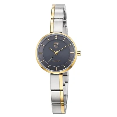 Afbeelding van ETT Solarhorloge Solar Drive, ELS 12151 52M (set, 2 delig, Met riemverkorter)