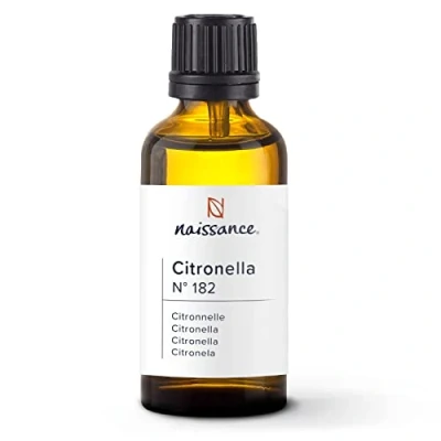 Afbeelding van Naissance Citronella Etherische Olie (nr. 182) 50 ml 100% Natuurlijke Schone voor Cosmetica, Aromatherapie, Geurlamp Geurolie Aroma Diffuser