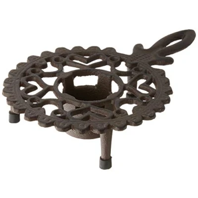 Afbeelding van Esschert Design stoofje, gietijzer, bruin, 21,6 x 14,4 4,7 cm