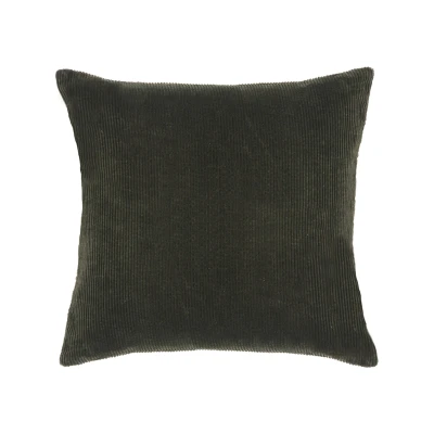 Afbeelding van LABEL51 Rib sierkussen 45 cm legergroen Stof