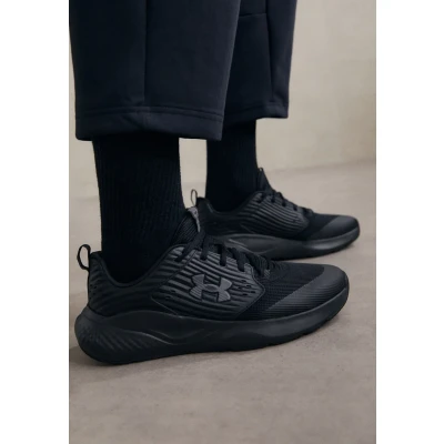 Afbeelding van Under Armour Charged Commit TR 4 Trainingsschoen, Heren, Maat: 40, Black/ultimate black/castlerock Textiel/ synthetisch