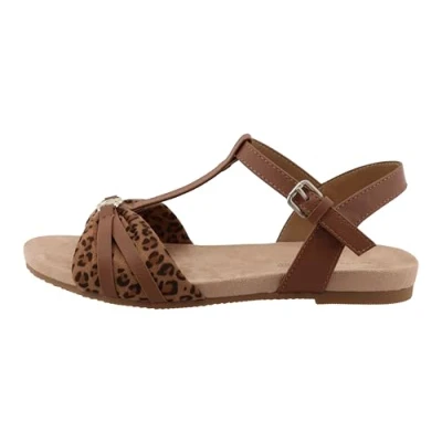 Afbeelding van TOM Tailor Sandalen, Dames, Maat: 38, Mud Imitatieleer/ textiel