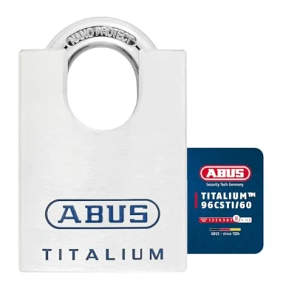 Afbeelding van ABUS Mechanisch 96CSTI/60 Titanium gesloten beugel hangslot, 60 mm